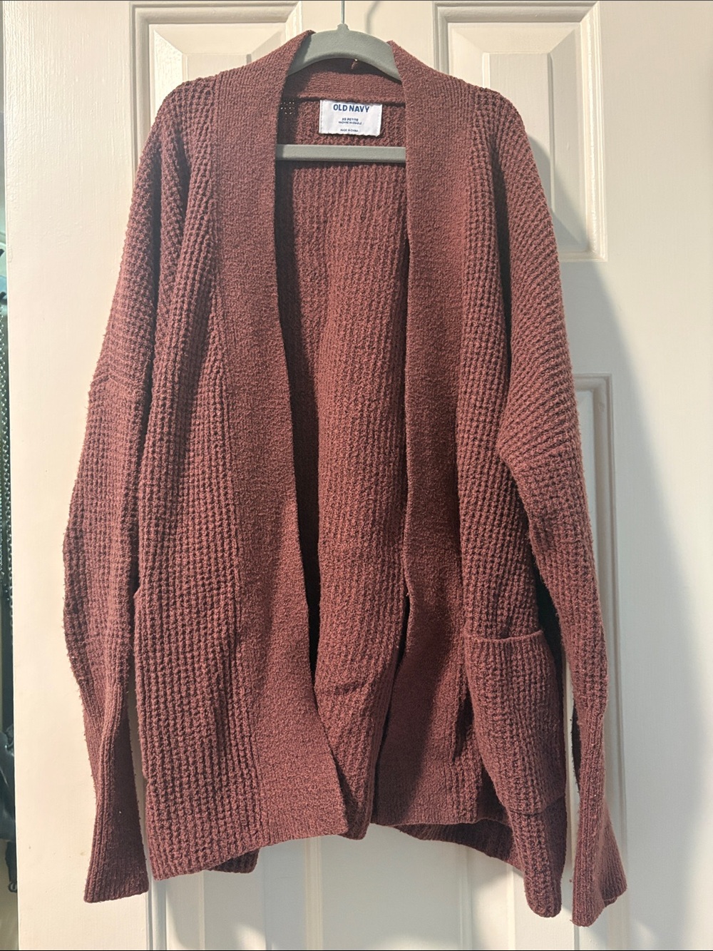 Old Navy Women's Open-Front Cardigan - Brick Red xs petite